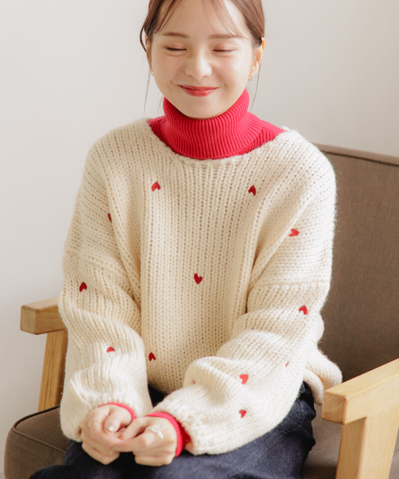 OUTLET】heart knit2～ﾊｰﾄﾆｯﾄ2 | flower／フラワー公式通販