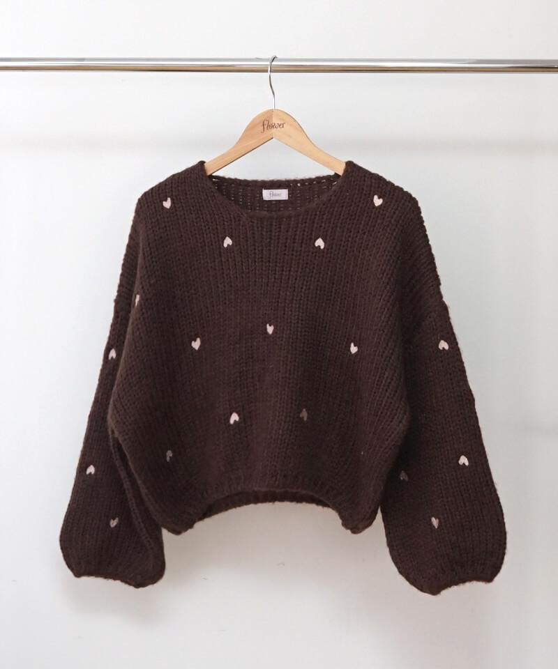 OUTLET】heart knit2～ﾊｰﾄﾆｯﾄ2 | flower／フラワー公式通販