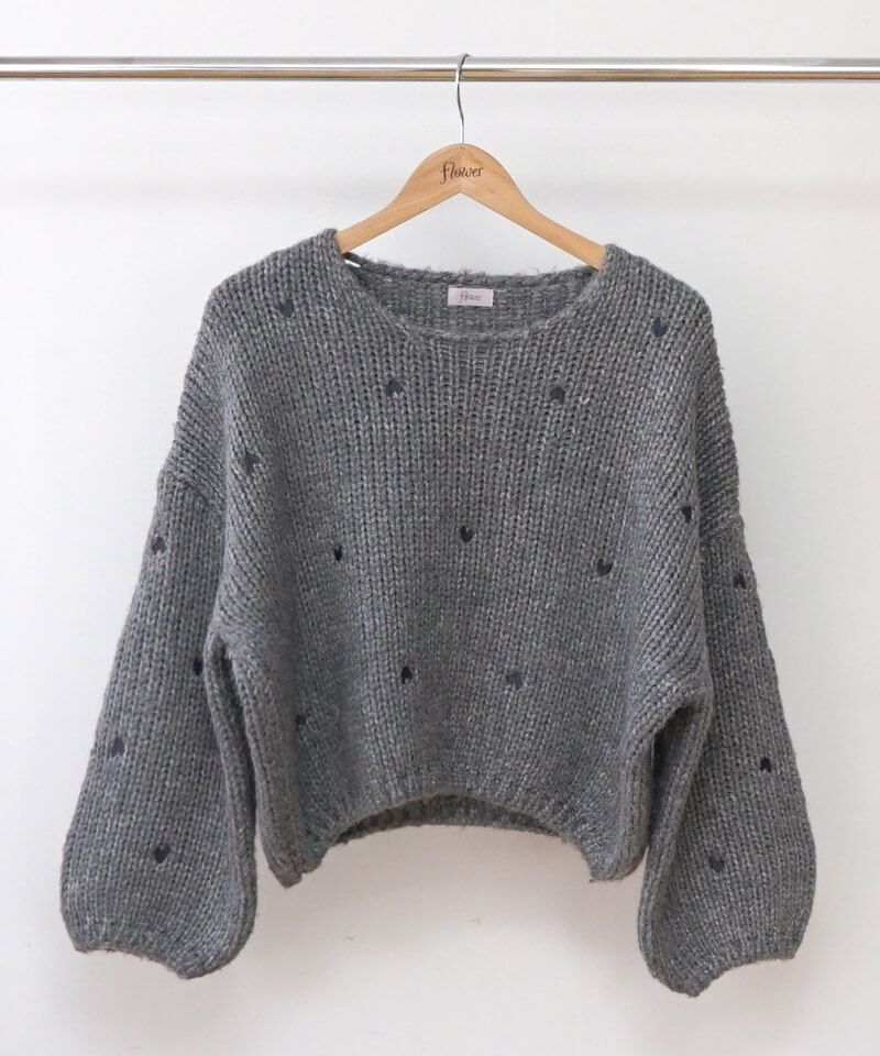 OUTLET】heart knit2～ﾊｰﾄﾆｯﾄ2 | flower／フラワー公式通販