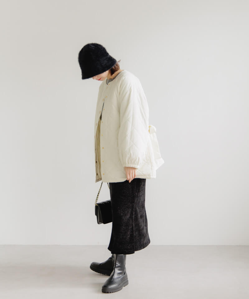 20%OFF】glitter knit skirt～ｸﾞﾘｯﾀｰﾆｯﾄｽｶｰﾄ | flower／フラワー