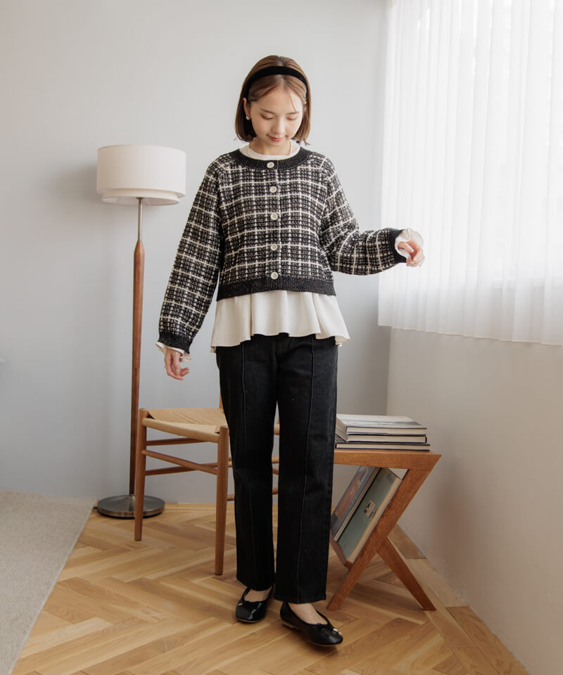 Lui's（ルイス）の「ツイードニット（ニット/セーター）」 - WEAR