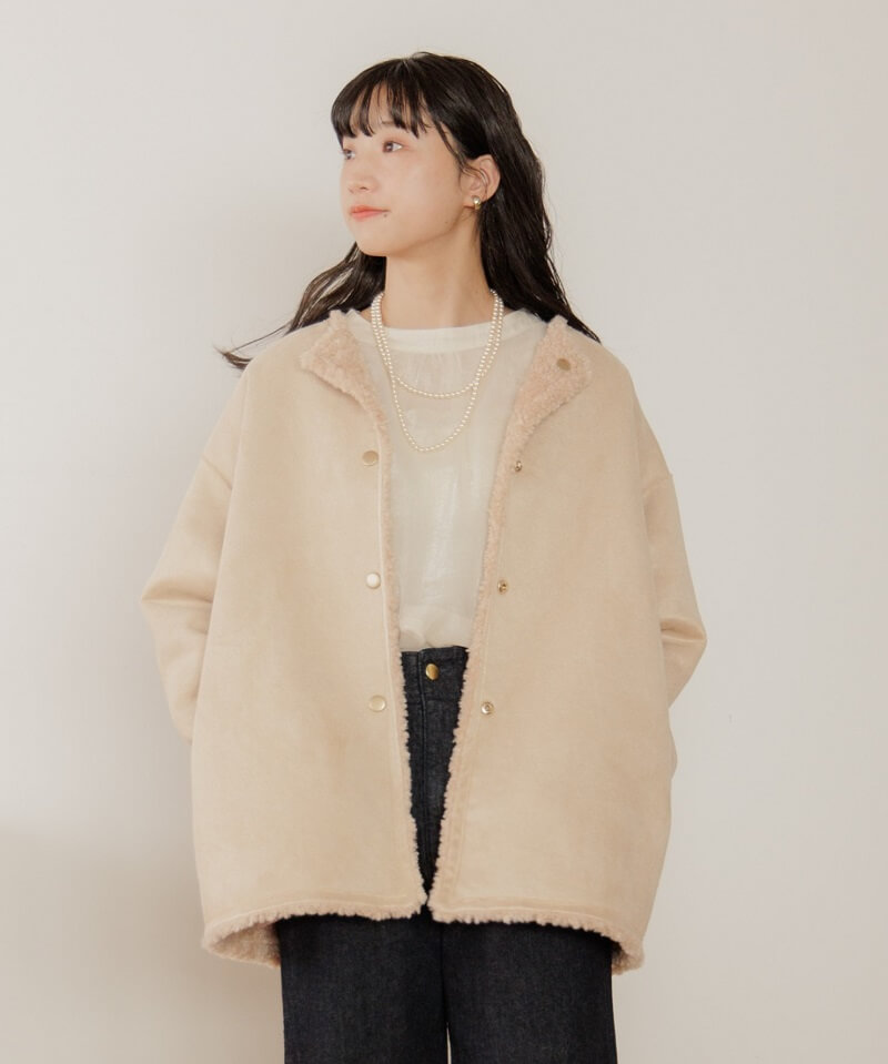 lady sheep coat～ﾚﾃﾞｨｼｰﾌﾟｺｰﾄ | flower／フラワー公式通販