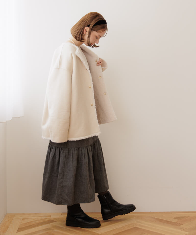 10%OFF】lady sheep coat～ﾚﾃﾞｨｼｰﾌﾟｺｰﾄ | flower／フラワー公式通販