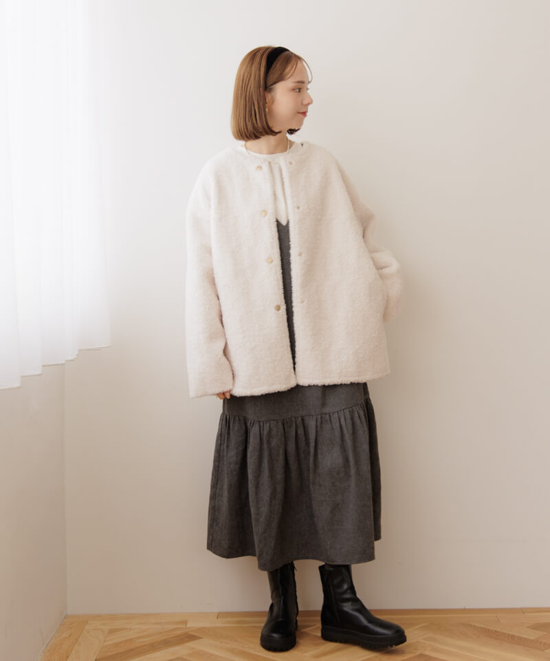 10%OFF】lady sheep coat～ﾚﾃﾞｨｼｰﾌﾟｺｰﾄ | flower／フラワー公式通販