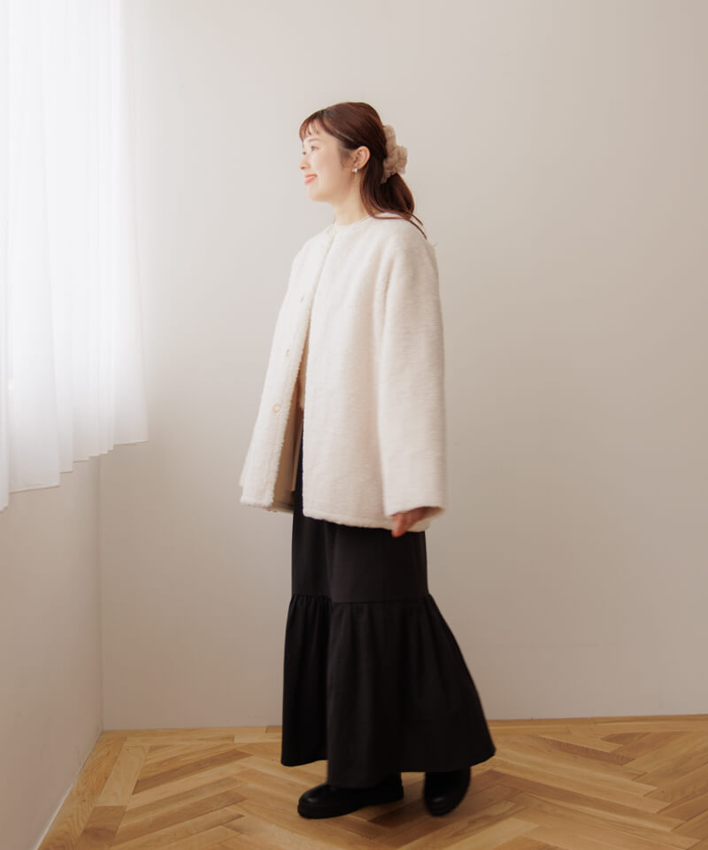 10%OFF】lady sheep coat～ﾚﾃﾞｨｼｰﾌﾟｺｰﾄ | flower／フラワー公式通販