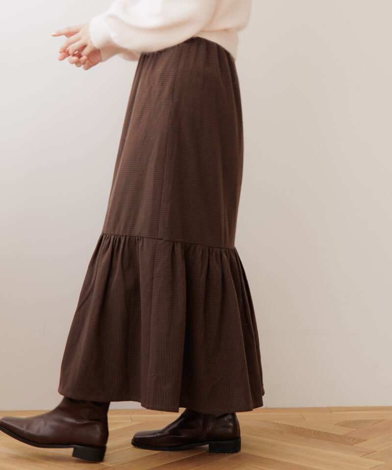 OUTLET】calm tiered skirt～ｶｰﾑﾃｨｱｰﾄﾞｽｶｰﾄ | flower／フラワー公式通販