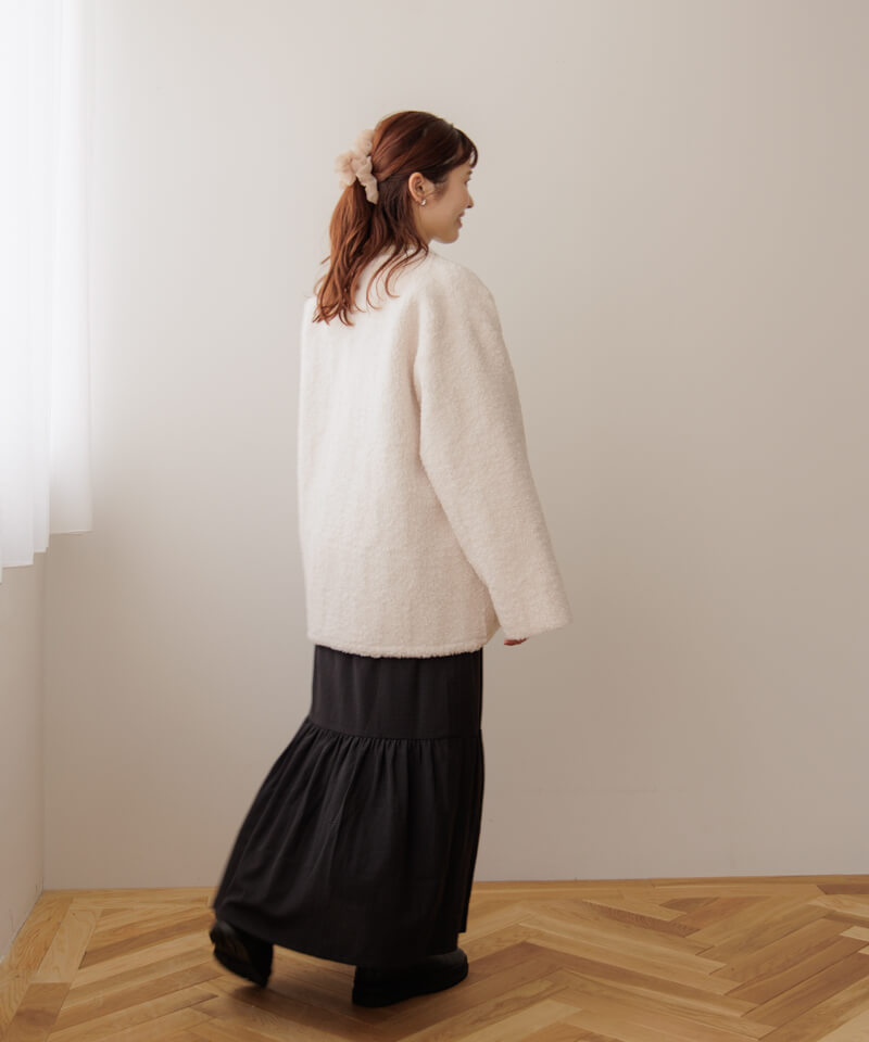 OUTLET】calm tiered skirt～ｶｰﾑﾃｨｱｰﾄﾞｽｶｰﾄ | flower／フラワー