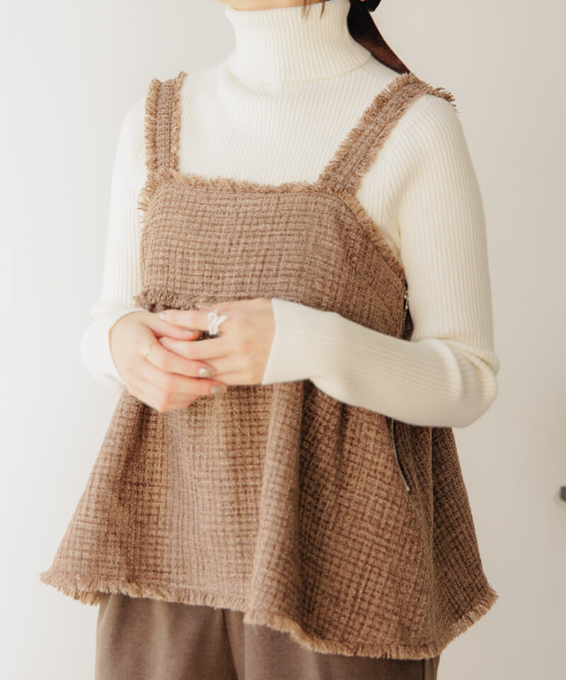 fluffy tweed bustier～ﾌﾗｯﾌｨﾂｲｰﾄﾞﾋﾞｽﾁｪ | flower／フラワー公式通販