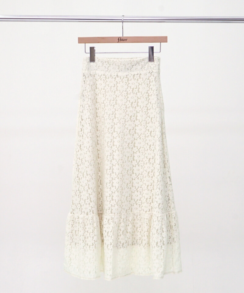 bloom lace skirt～ﾌﾞﾙｰﾑﾚｰｽｽｶｰﾄ | flower／フラワー公式通販