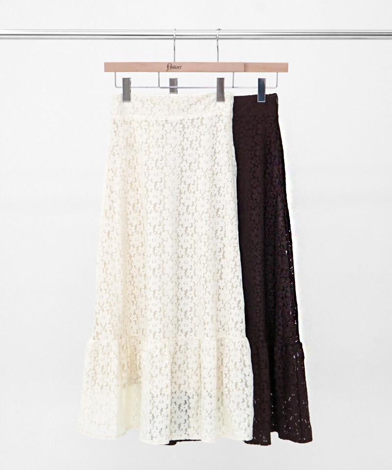 bloom lace skirt～ﾌﾞﾙｰﾑﾚｰｽｽｶｰﾄ | flower／フラワー公式通販