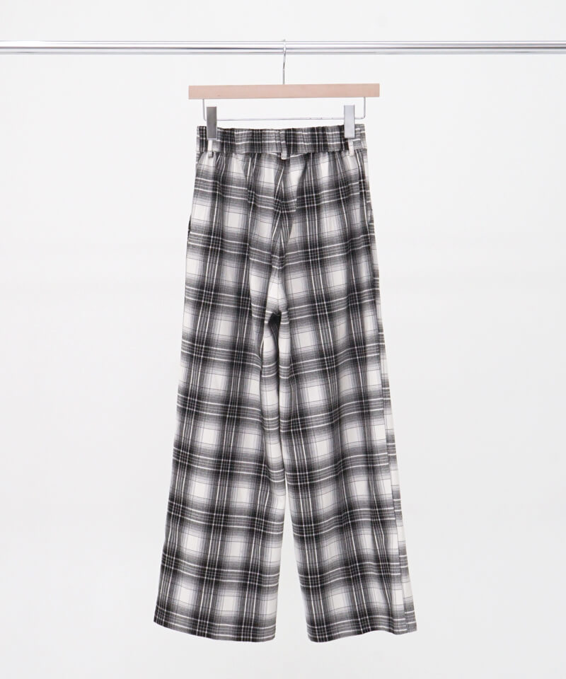 OUTLET】powdery check pants～ﾊﾟｳﾀﾞﾘｰﾁｪｯｸﾊﾟﾝﾂ | flower