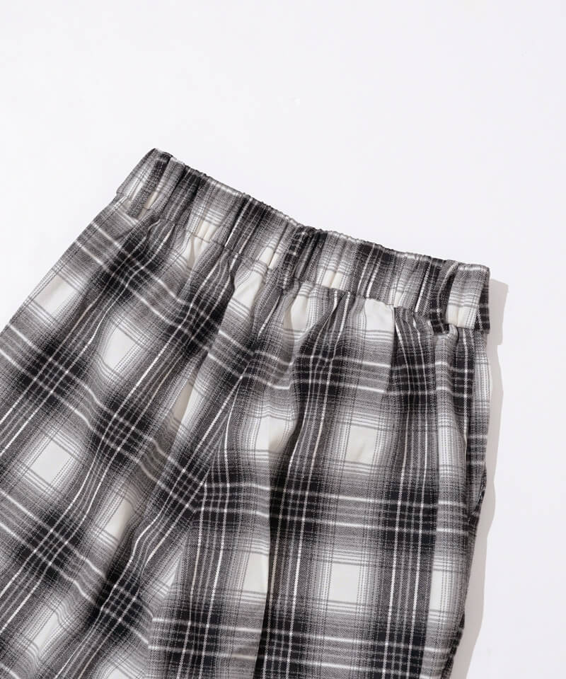OUTLET】powdery check pants～ﾊﾟｳﾀﾞﾘｰﾁｪｯｸﾊﾟﾝﾂ | flower
