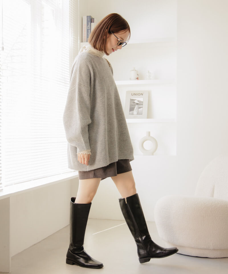 OUTLET】glitter knit onepiece～ｸﾞﾘｯﾀｰﾆｯﾄﾜﾝﾋﾟｰｽ | flower／フラワー 