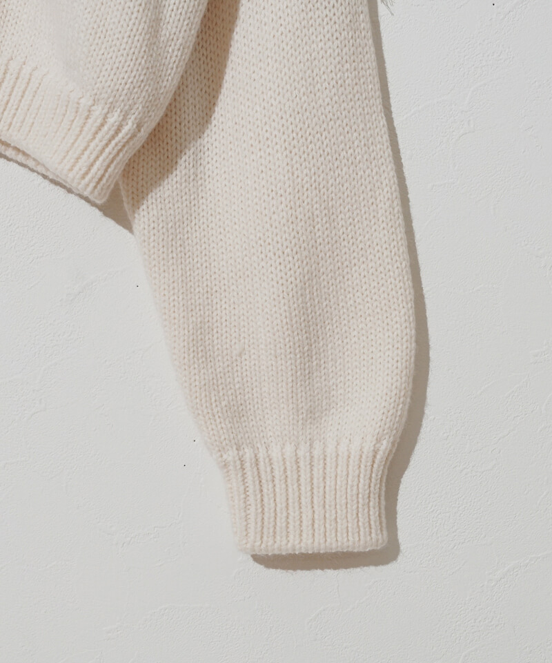 OUTLET】sparkle line knit～ｽﾊﾟｰｸﾙﾗｲﾝﾆｯﾄ | flower／フラワー