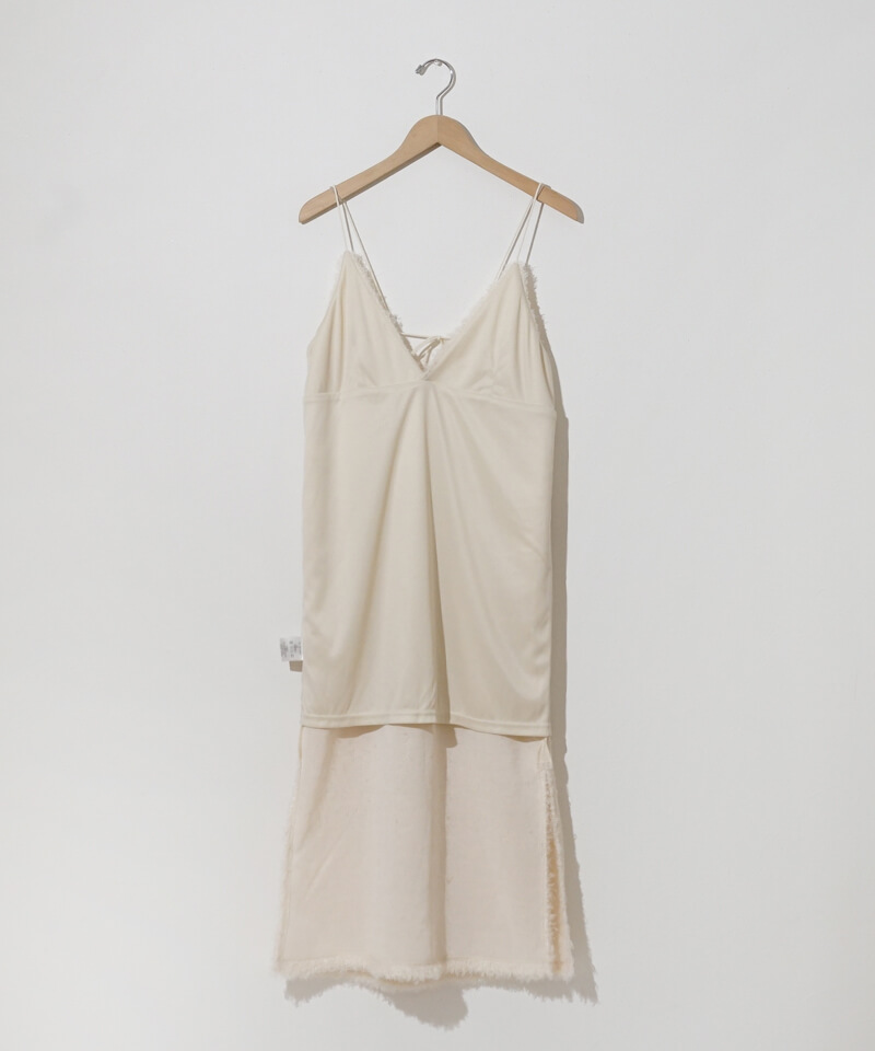 OUTLET】poodle cami onepiece～ﾌﾟｰﾄﾞﾙｷｬﾐﾜﾝﾋﾟｰｽ | flower
