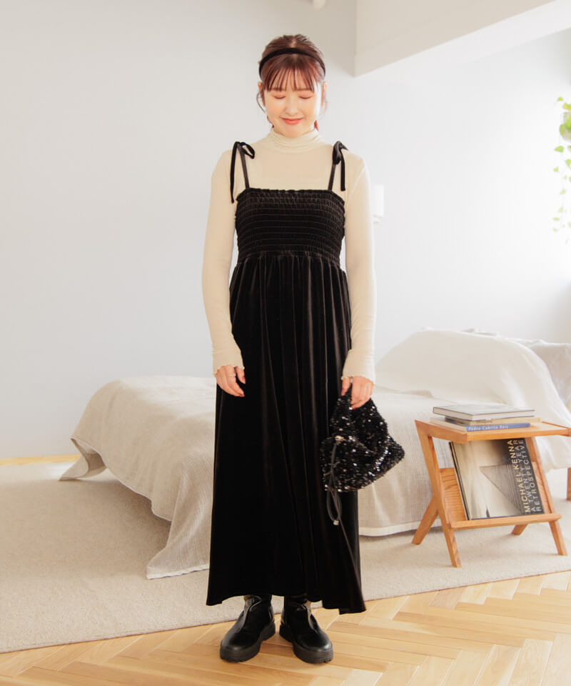【セルフポートレート】Twisted velvet dress ベロアワンピース セルフポートレート】Twisted velvet dress ベロアワンピース