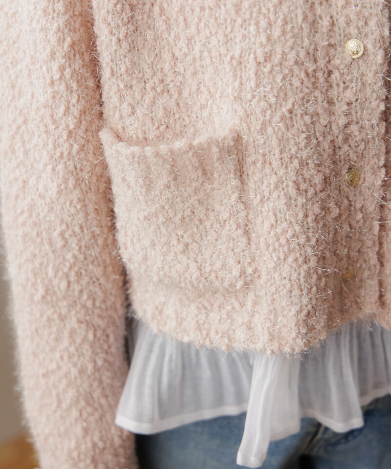 bubble knit cardigan～ﾊﾞﾌﾞﾙﾆｯﾄｶｰﾃﾞｨｶﾞﾝ | flower／フラワー