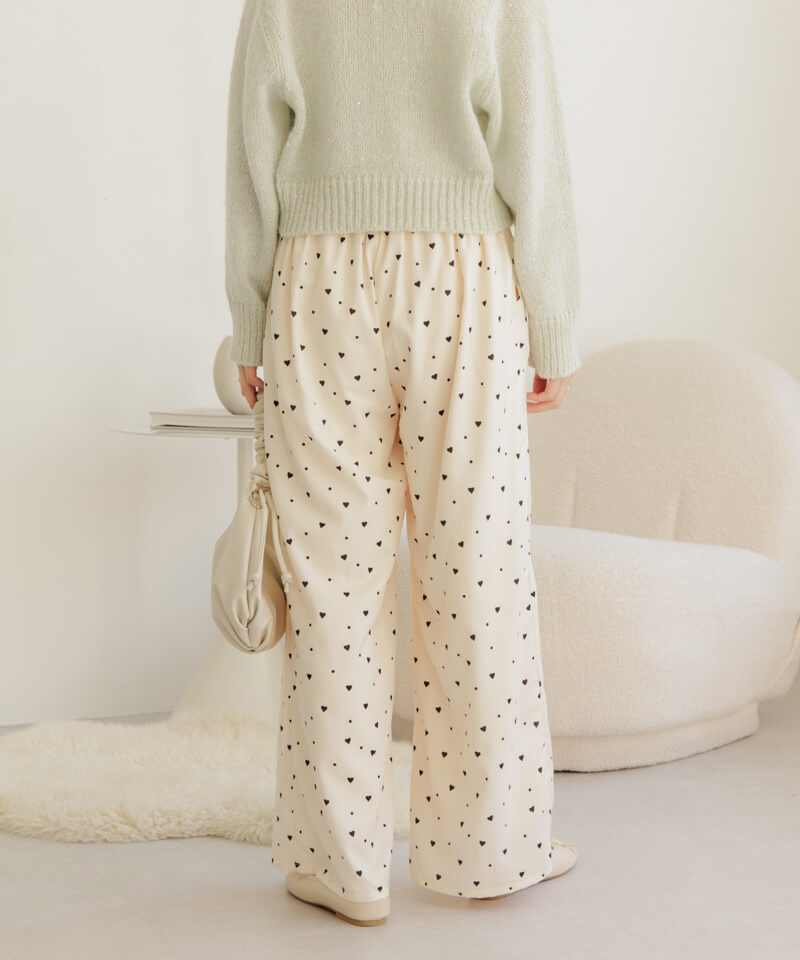 50%OFF】loosely heart pants～ﾙｰｽﾞﾘｰﾊｰﾄﾊﾟﾝﾂ | flower／フラワー公式通販