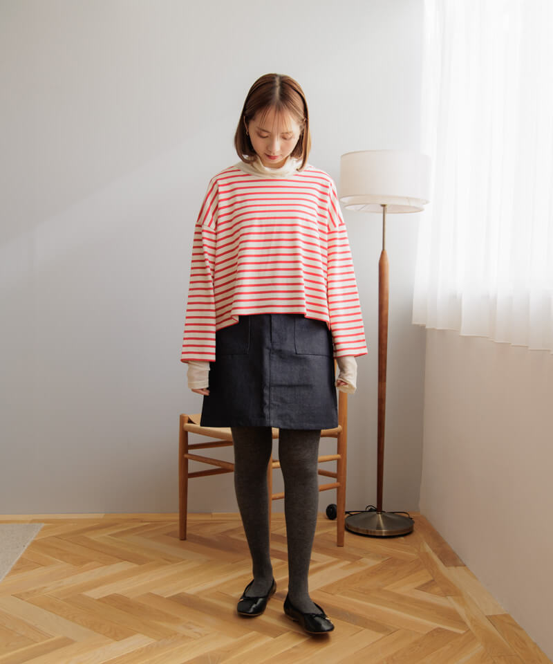 30%OFF】rainbow border top2～ﾚｲﾝﾎﾞｰﾎﾞｰﾀﾞｰﾄｯﾌﾟ2 | flower