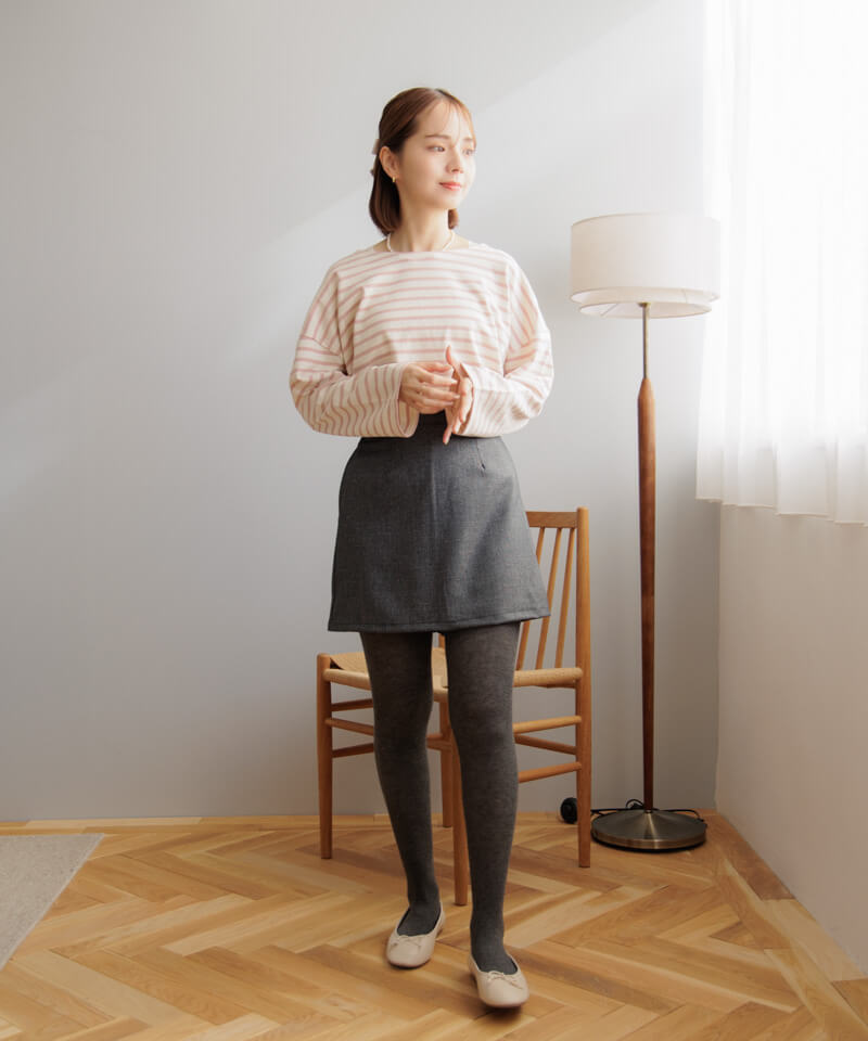 flower - PURボーダーフリルトップス cotton frill top～ｺｯﾄﾝﾌﾘﾙﾄｯﾌﾟ | flower／フラワー公式通販