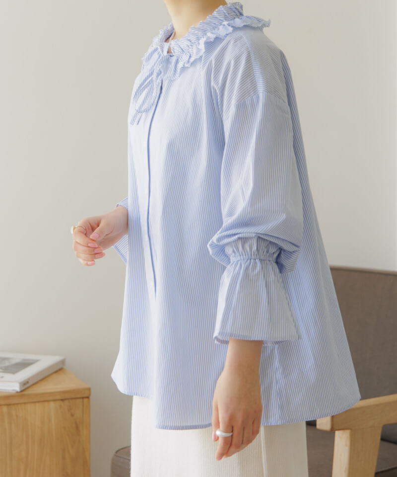 20%OFF】flower collar blouse～ﾌﾗﾜｰｶﾗｰﾌﾞﾗｳｽ | flower／フラワー公式通販