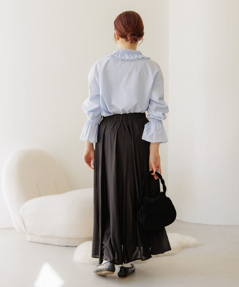 20%OFF】flowing gather skirt～ﾌﾛｰｲﾝｸﾞｷﾞｬｻﾞｰｽｶｰﾄ | flower／フラワー