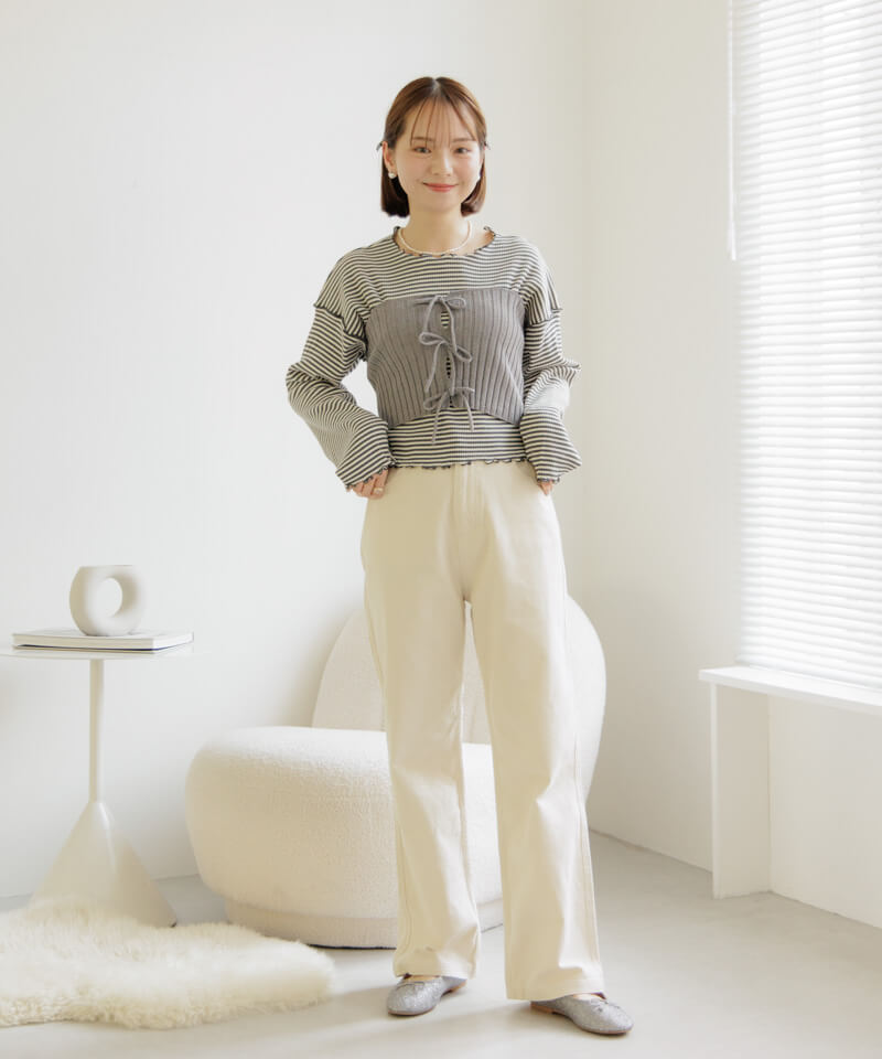   BLOSSOM ペストリーフォーク(L) 60%OFF】bright rib bustier～ﾌﾞﾗｲﾄﾘﾌﾞﾋﾞｽﾁｪ | flower／フラワー公式通販