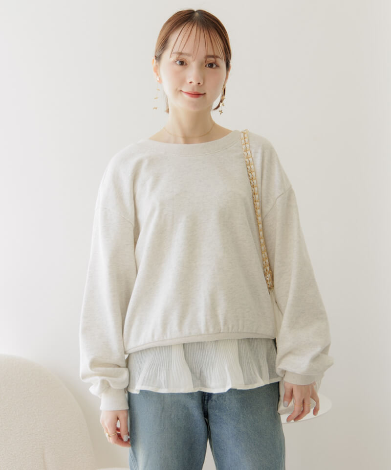 20%OFF】back ribbon sweat～ﾊﾞｯｸﾘﾎﾞﾝｽｳｪｯﾄ | flower／フラワー公式通販