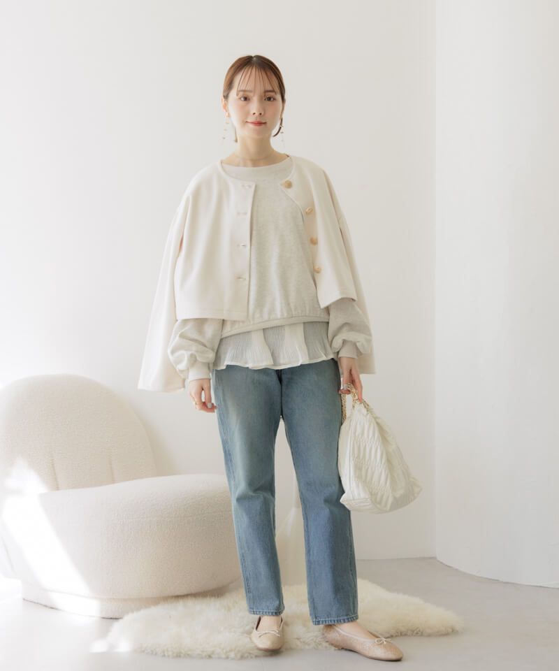 40%OFF】charming ribbon sweat～ﾁｬｰﾐﾝｸﾞﾘﾎﾞﾝｽｳｪｯﾄ | flower