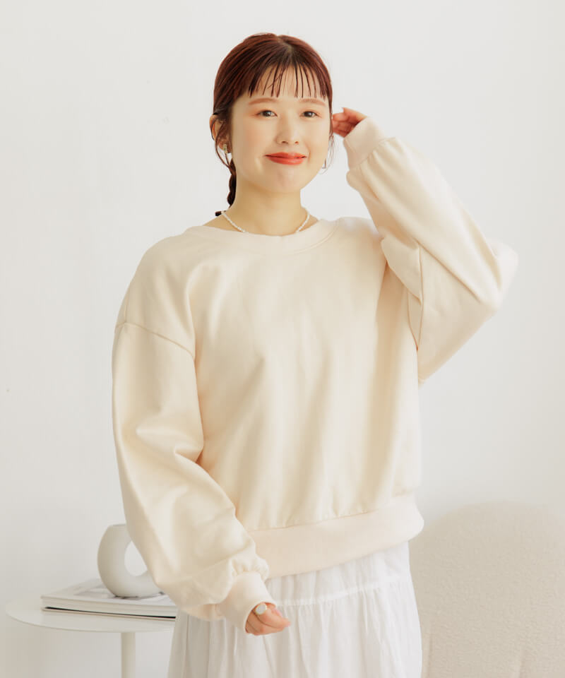 40%OFF】charming ribbon sweat～ﾁｬｰﾐﾝｸﾞﾘﾎﾞﾝｽｳｪｯﾄ | flower
