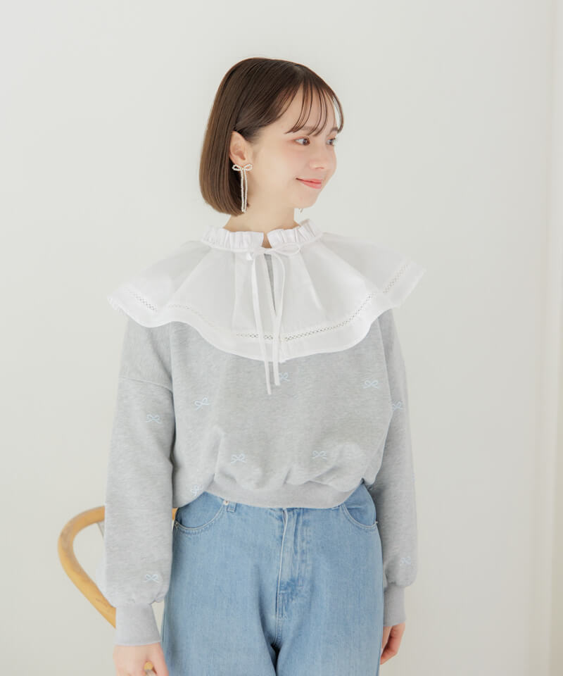 ハピネスショップ happiness emb sweat～ﾊﾋﾟﾈｽｲｰｴﾑﾋﾞｰｽｳｪｯﾄ | flower／フラワー