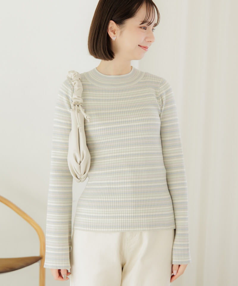 20%OFF】candy border knit～ｷｬﾝﾃﾞｨｰﾎﾞｰﾀﾞｰﾆｯﾄ | flower／フラワー公式通販