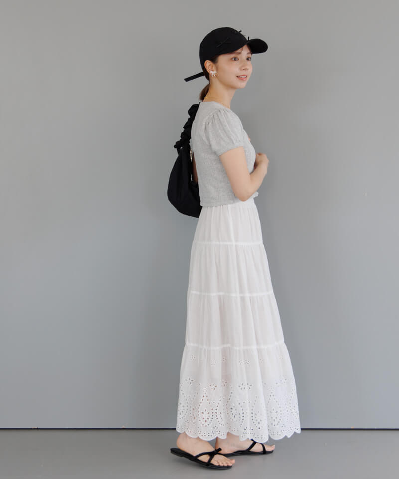 tiered lace skirt～ﾃｨｱｰﾄﾞﾚｰｽｽｶｰﾄ | flower／フラワー公式通販