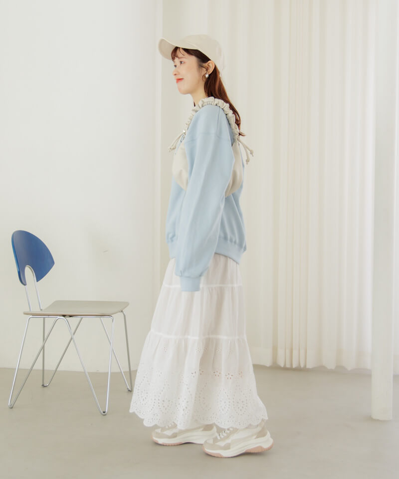 40%OFF】tiered lace skirt～ﾃｨｱｰﾄﾞﾚｰｽｽｶｰﾄ | flower／フラワー