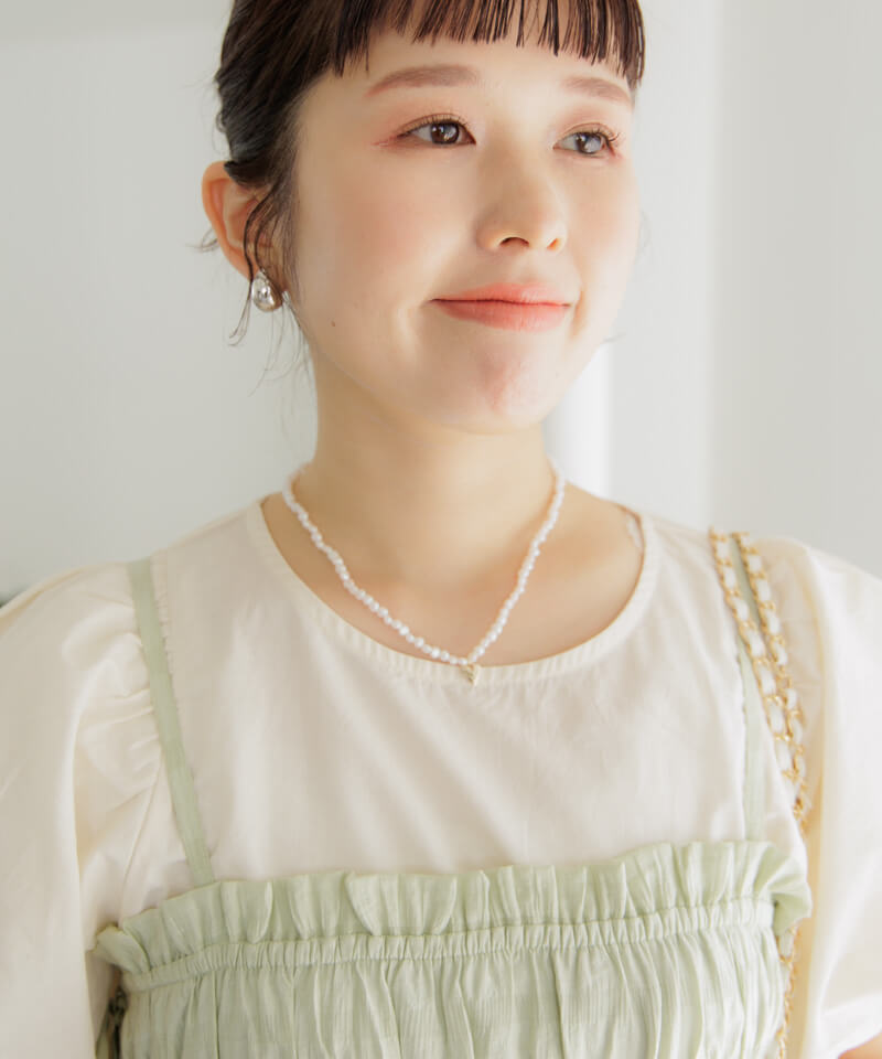 pearly heart necklace～ﾊﾟｰﾘｰﾊｰﾄﾈｯｸﾚｽ | flower／フラワー公式通販