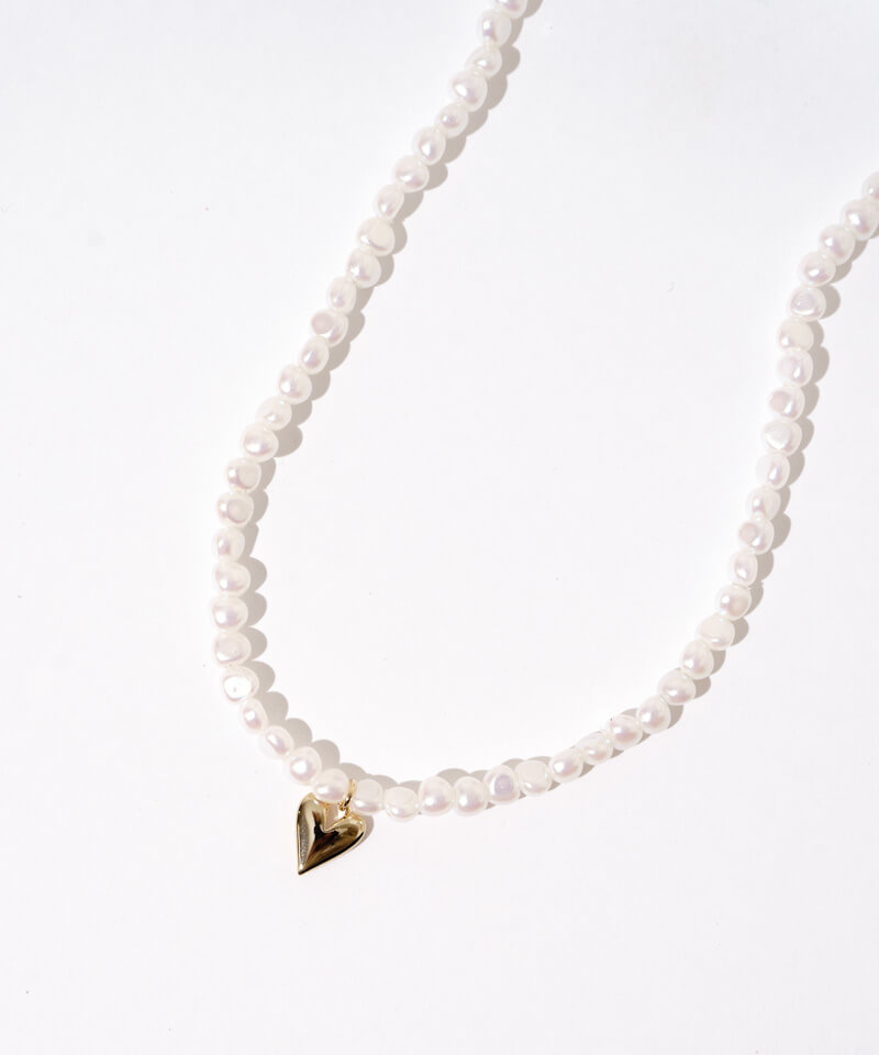 pearly heart necklace～ﾊﾟｰﾘｰﾊｰﾄﾈｯｸﾚｽ | flower／フラワー公式通販