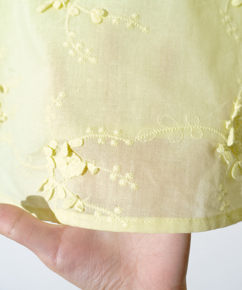 botanical EMB blouse～ﾎﾞﾀﾆｶﾙｲｰｴﾑﾋﾞｰﾌﾞﾗｳｽ | flower／フラワー