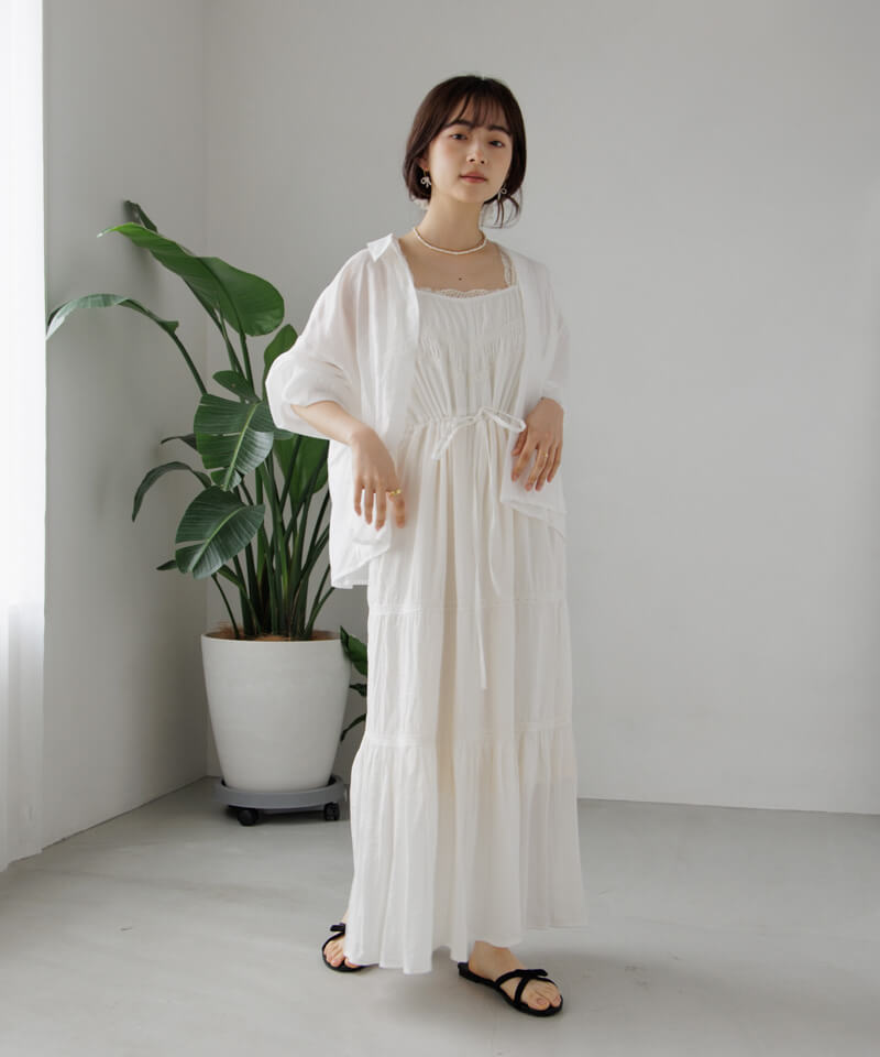 20%OFF】sorbet gather shirts～ｿﾙﾍﾞｷﾞｬｻﾞｰｼｬﾂ | flower