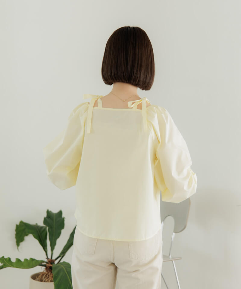 shoulder ribbon blouse～ｼｮﾙﾀﾞｰﾘﾎﾞﾝﾌﾞﾗｳｽ | flower／フラワー公式通販