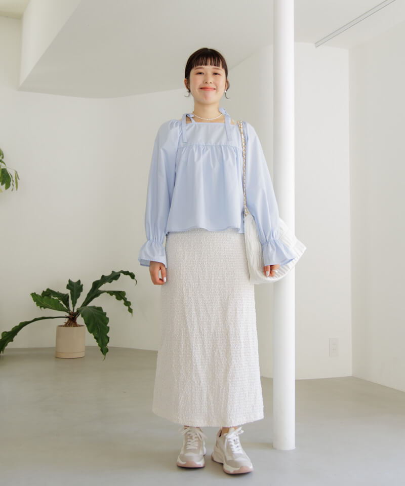 shoulder ribbon blouse～ｼｮﾙﾀﾞｰﾘﾎﾞﾝﾌﾞﾗｳｽ | flower／フラワー公式通販