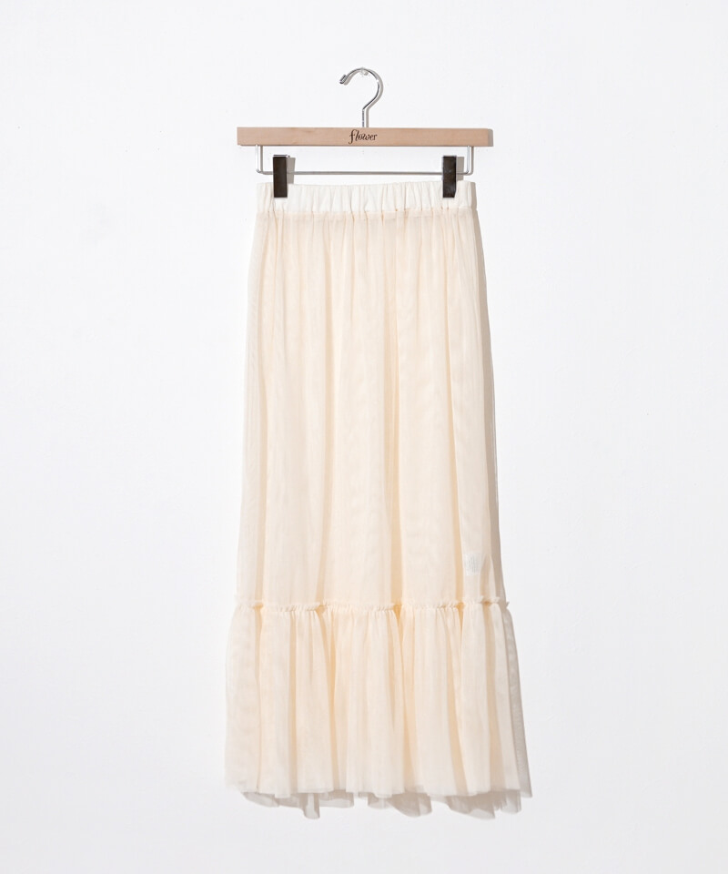 60%OFF】layered tulle skirt～ﾚｲﾔｰﾄﾞﾁｭｰﾙｽｶｰﾄ | flower