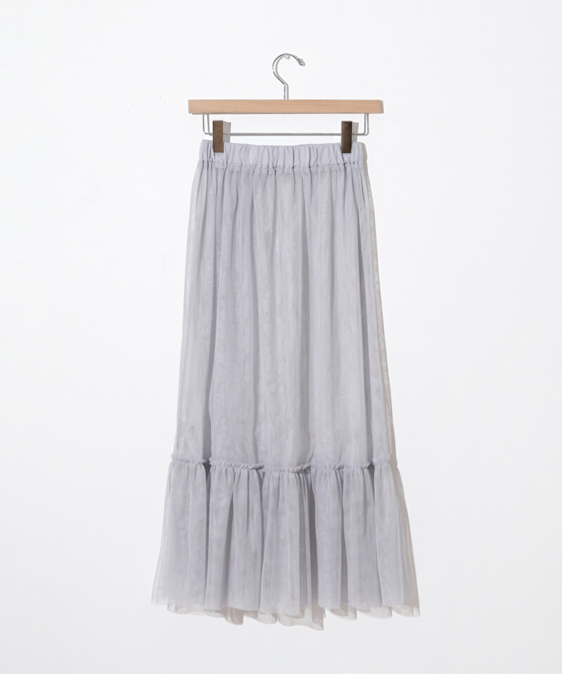 60%OFF】layered tulle skirt～ﾚｲﾔｰﾄﾞﾁｭｰﾙｽｶｰﾄ | flower