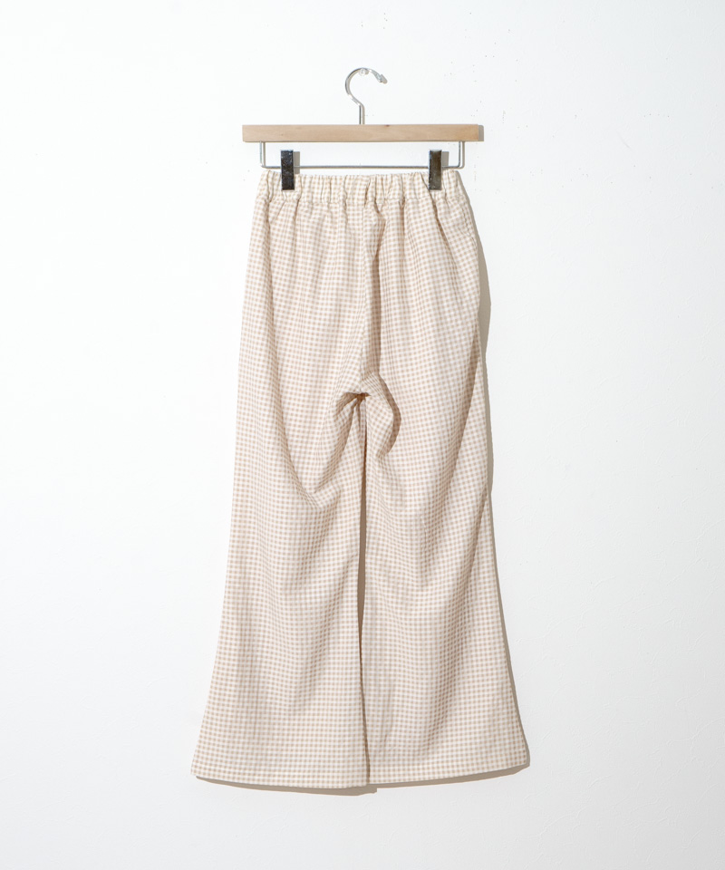 50%OFF】gingham flare pants～ｷﾞﾝｶﾞﾑﾌﾚｱﾊﾟﾝﾂ | flower