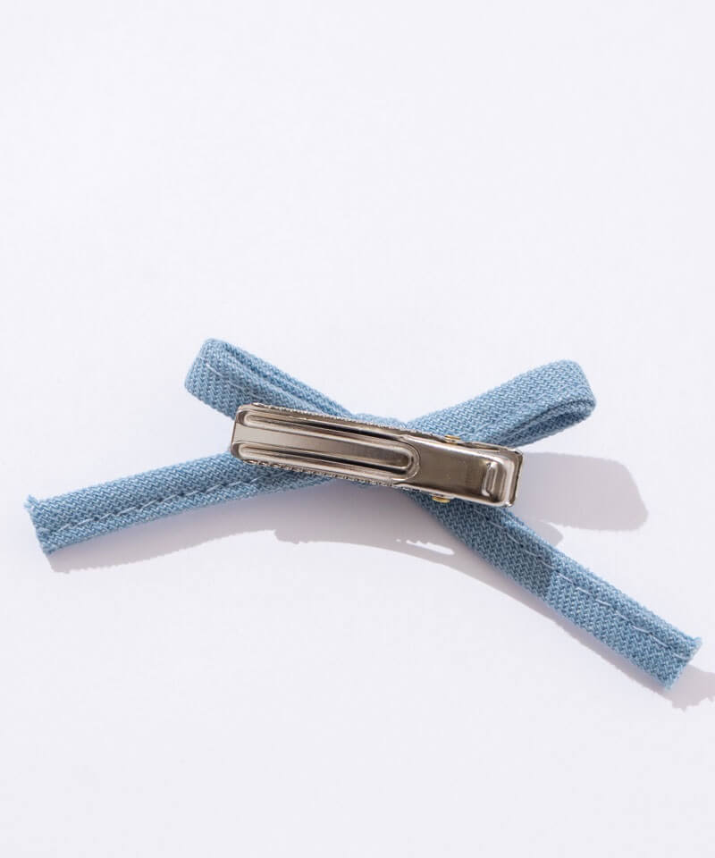 denim ribbon clip～ﾃﾞﾆﾑﾘﾎﾞﾝｸﾘｯﾌﾟ(2pc) | flower／フラワー公式通販