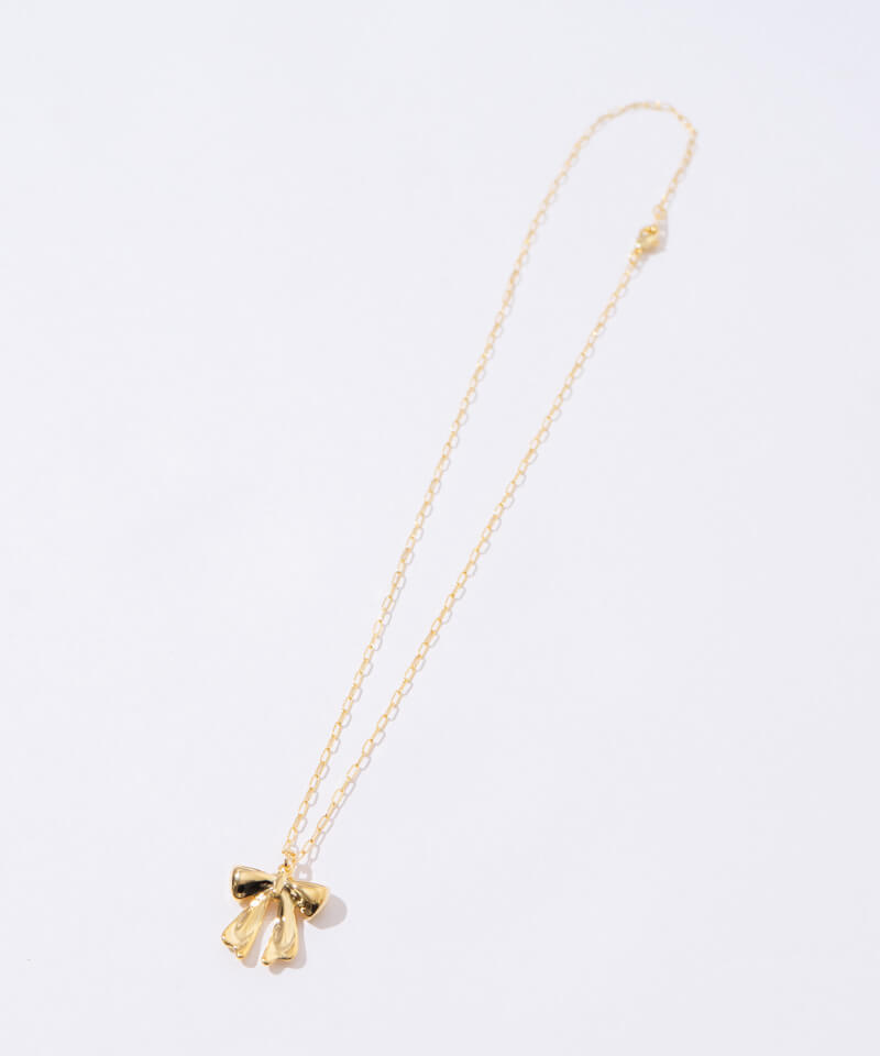 eternal ribbon necklace～ｴﾀｰﾅﾙﾘﾎﾞﾝﾈｯｸﾚｽ | flower／フラワー