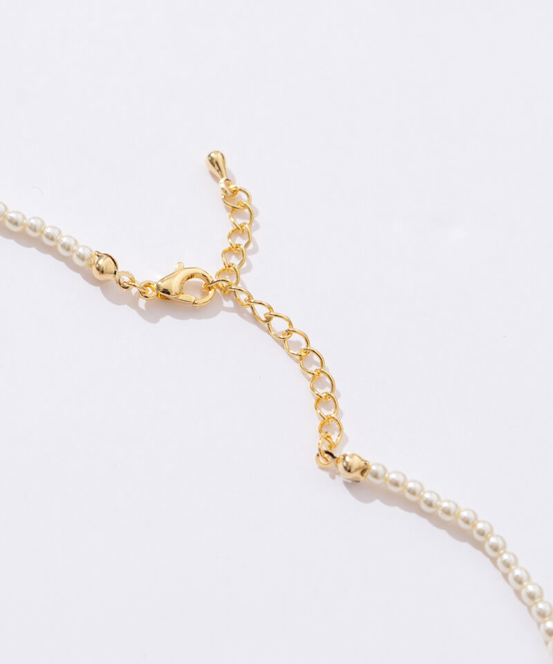 【kindababy】ribbon heritage necklace~リボンリースネックレス セール】リボンチャーム ネックレス レディース（ネックレス
