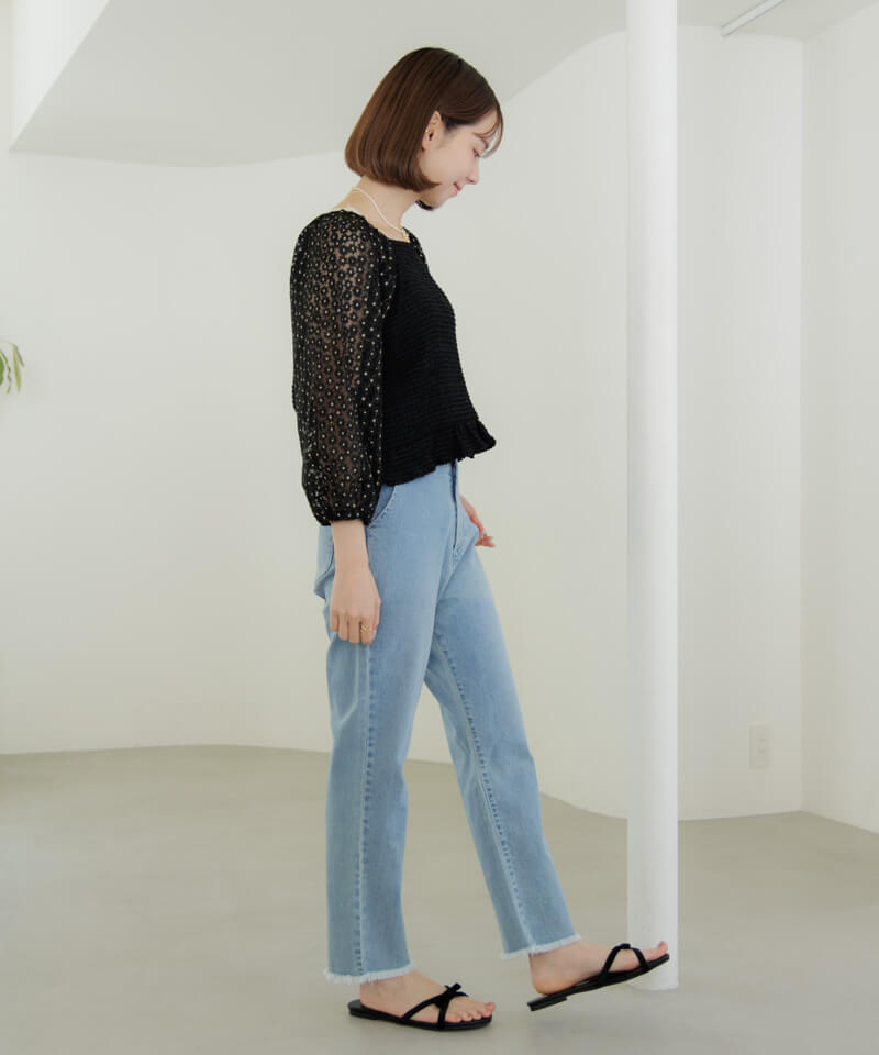 30%OFF】charming bloom top～ﾁｬｰﾐﾝｸﾞﾌﾞﾙｰﾑﾄｯﾌﾟ | flower／フラワー