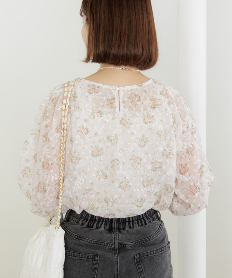 candy bloom blouse～ｷｬﾝﾃﾞｨﾌﾞﾙｰﾑﾌﾞﾗｳｽ | flower／フラワー公式通販