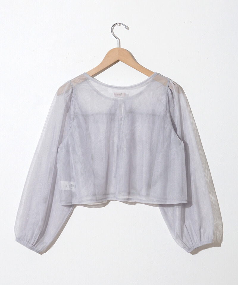 40%OFF】frill tulle blouse～ﾌﾘﾙﾁｭｰﾙﾌﾞﾗｳｽ | flower／フラワー
