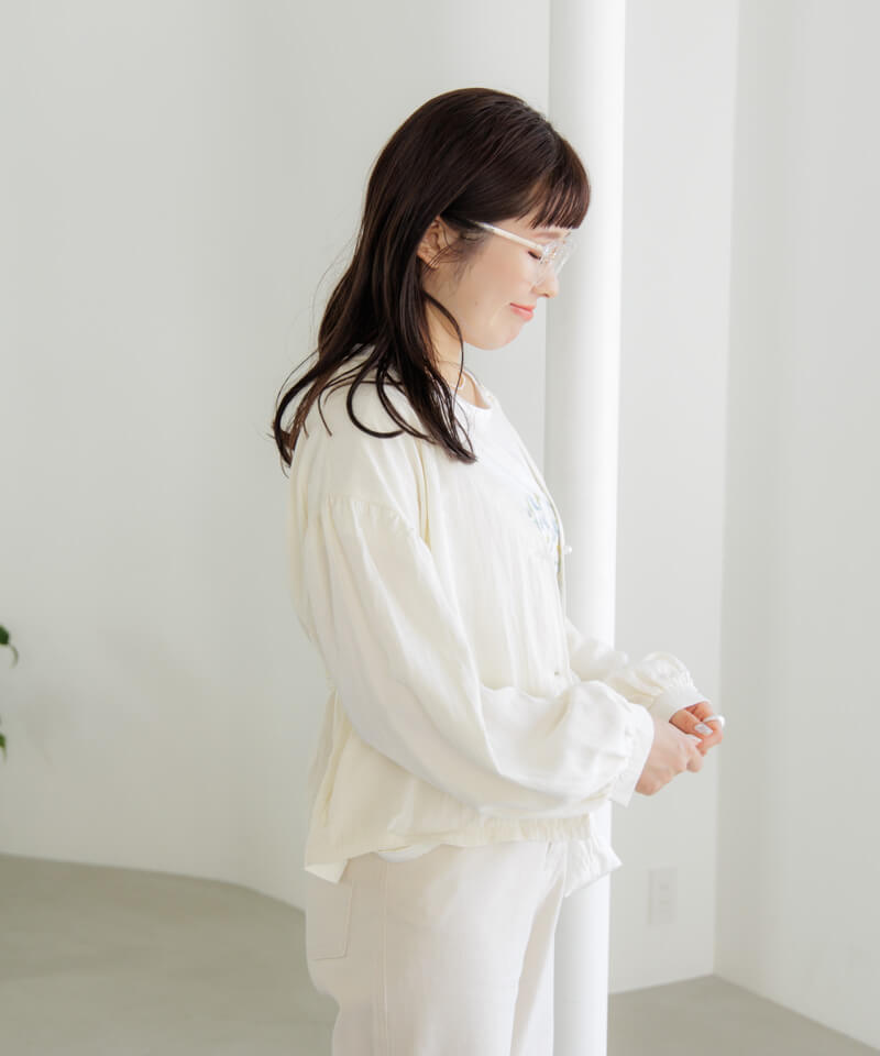 bulle de savon indigo flower プリント ブルゾン 【公式通販】